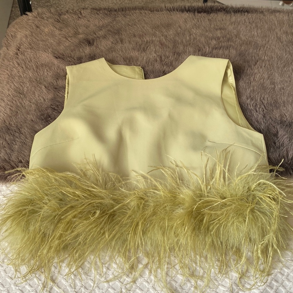 Feather Detail Top